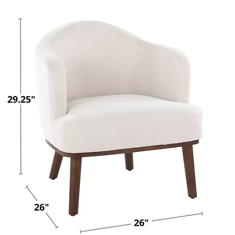 Kirklands Home Upholstered Midcentury Modern Accent Chair Gray Sale