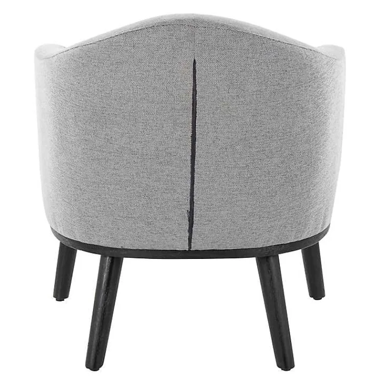Kirklands Home Upholstered Midcentury Modern Accent Chair Gray Sale