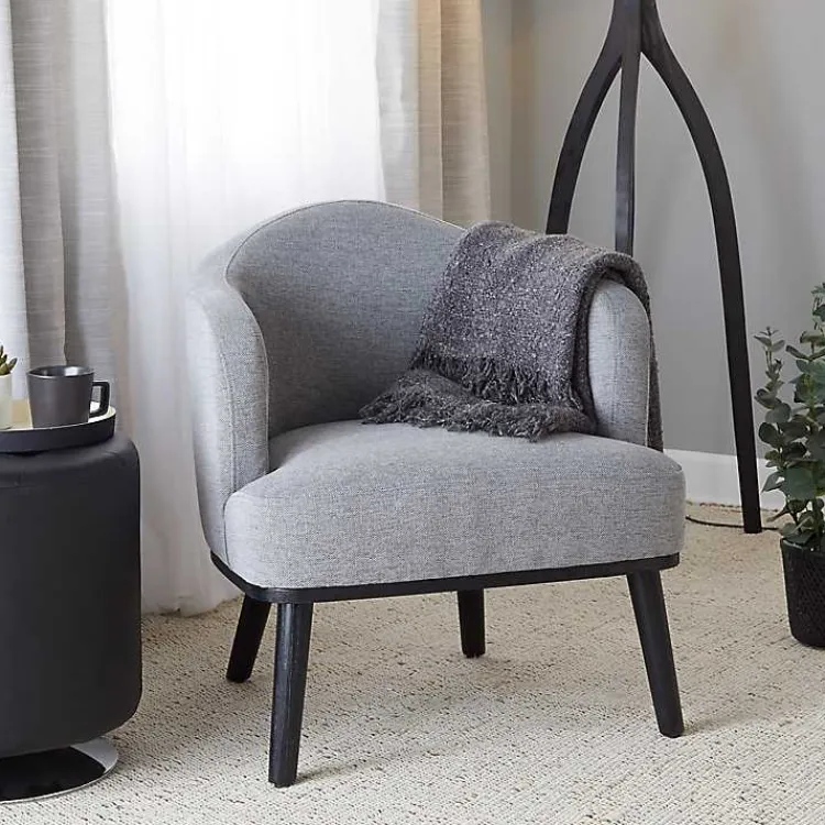 Kirklands Home Upholstered Midcentury Modern Accent Chair Gray Sale