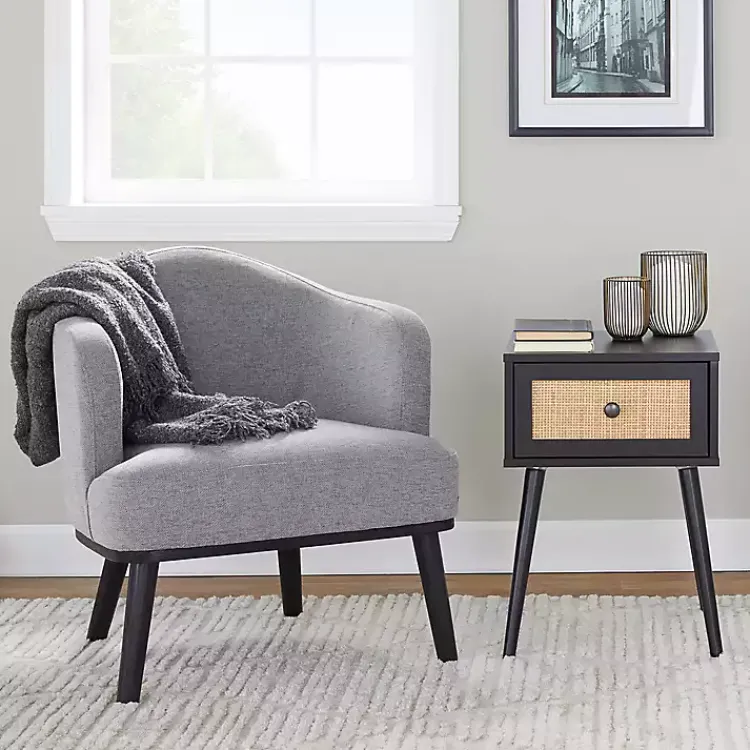 Kirklands Home Upholstered Midcentury Modern Accent Chair Gray Sale