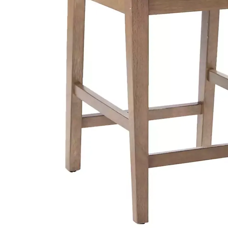 Kirklands Home Upholstered Oak Crackle Counter Stool Gray Best