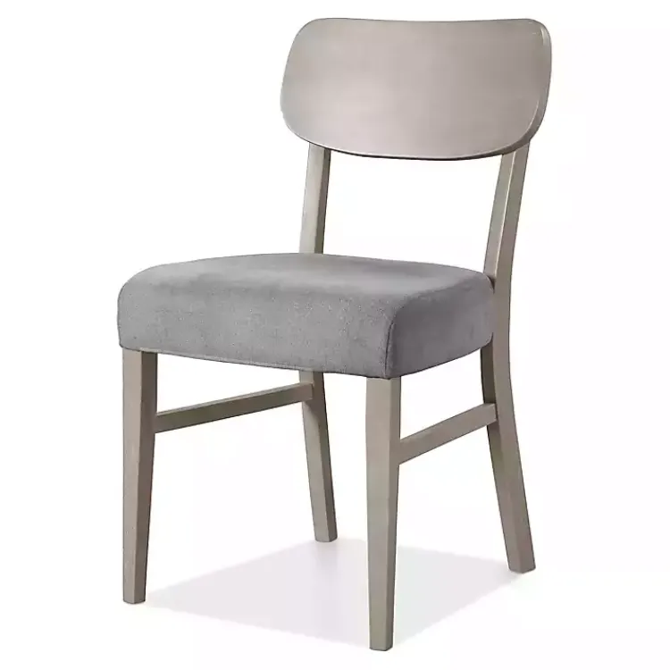 Kirklands Home Upholstered Porter Dining Chairs, Set of 2 Gray Hot