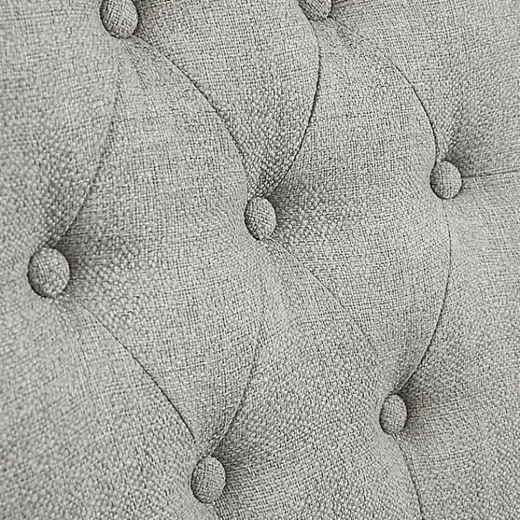 Kirklands Home Upholstered Tufted Button Back Counter Stool Gray Discount