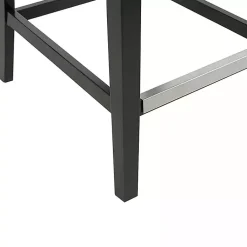 Kirklands Home Upholstered Tufted Button Back Counter Stool Gray Discount