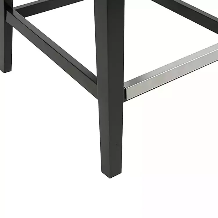 Kirklands Home Upholstered Tufted Button Back Counter Stool Gray Discount