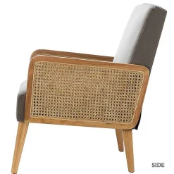 Kirklands Home Upholstered Velvet Accent Chair Gray Discount