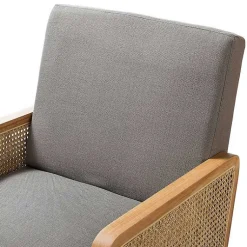 Kirklands Home Upholstered Velvet Accent Chair Gray Discount
