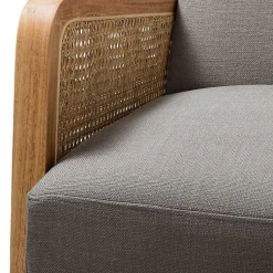 Kirklands Home Upholstered Velvet Accent Chair Gray Discount