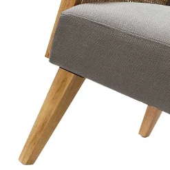 Kirklands Home Upholstered Velvet Accent Chair Gray Discount