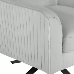 Kirklands Home Velvet Swivel Accent Chair Gray Outlet