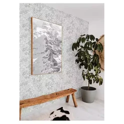 Kirklands Home Vines Peel & Stick Wallpaper Gray Discount