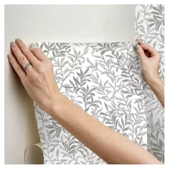 Kirklands Home Vines Peel & Stick Wallpaper Gray Discount