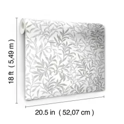 Kirklands Home Vines Peel & Stick Wallpaper Gray Discount