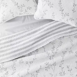 Kirklands Home Gray Vines Reversible 3-pc. Queen Quilt Set Sale