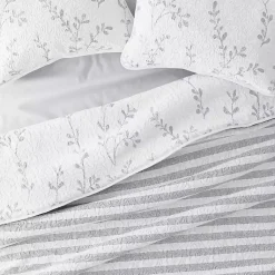 Kirklands Home Gray Vines Reversible 3-pc. Queen Quilt Set Sale
