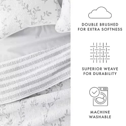 Kirklands Home Gray Vines Reversible 3-pc. Queen Quilt Set Sale