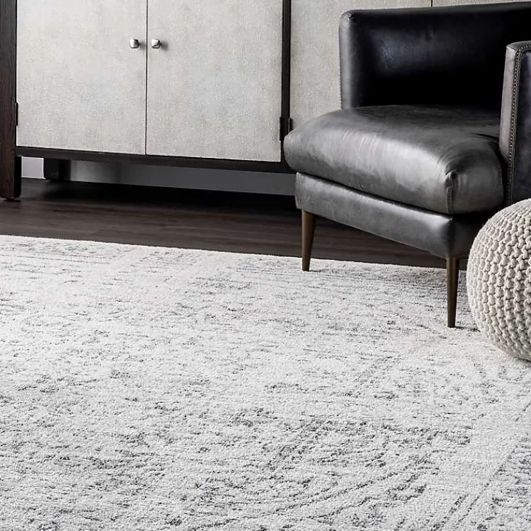 Kirklands Home Gray Vintage Distressed Area Rug, 10x14 Outlet