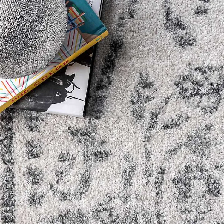 Kirklands Home Gray Vintage Distressed Area Rug, 12x18 Discount