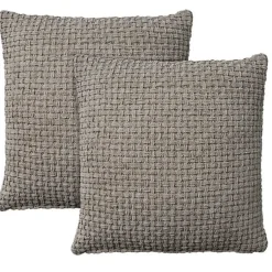 Pillows>Kirklands Home Waffle Knit Chenille Throw Pillows, Set of 2 Gray