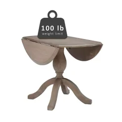 Kirklands Home Gray Wash Drop Leaf Dining Table Discount