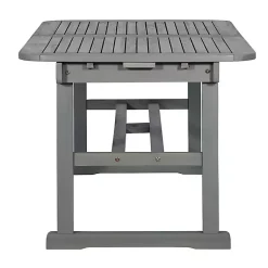 Kirklands Home Wash Extendable Outdoor Dining Table Gray Online