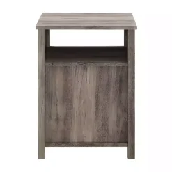 Kirklands Home Wash Grooved Door Side Table Gray Online