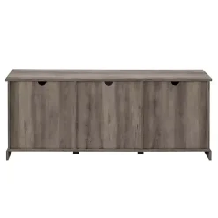 Kirklands Home Wash Sliding Barn Door TV Stand Gray