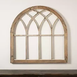 Kirklands Home Weathered Arch Wood Wall Plaque Gray Hot