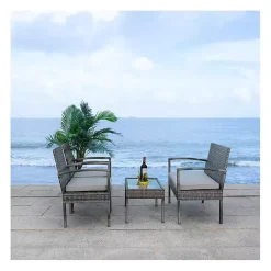 Kirklands Home Wicker Frame 4-pc. Outdoor Living Set Gray Online