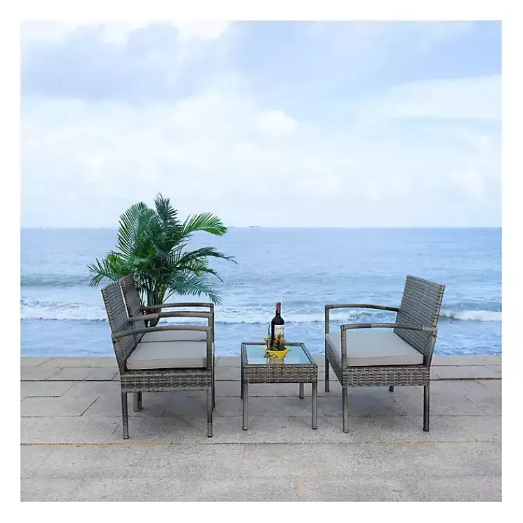 Kirklands Home Wicker Frame 4-pc. Outdoor Living Set Gray Online