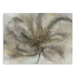 Kirklands Home Wildflower Canvas Art Print Gray Clearance