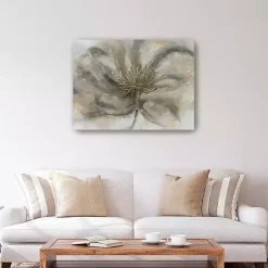 Kirklands Home Wildflower Canvas Art Print Gray Clearance