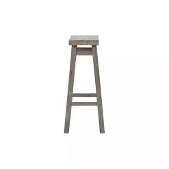 Kirklands Home Wire Brush Saddle Bar Stools, Set of 2 Gray Best