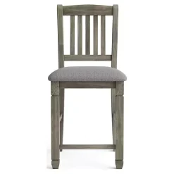 Kirklands Home Wire-Brushed Noreste Counter Stools, Set of 2 Gray
