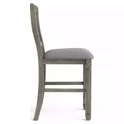 Kirklands Home Wire-Brushed Noreste Counter Stools, Set of 2 Gray