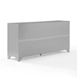 Kirklands Home Wood 4-Door Sideboard Cabinet Gray
