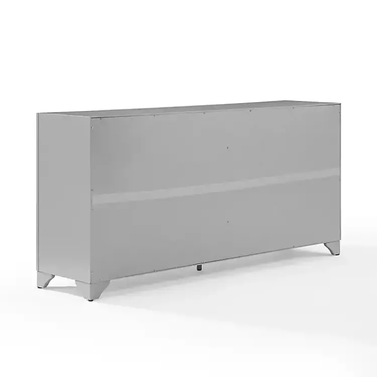Kirklands Home Wood 4-Door Sideboard Cabinet Gray