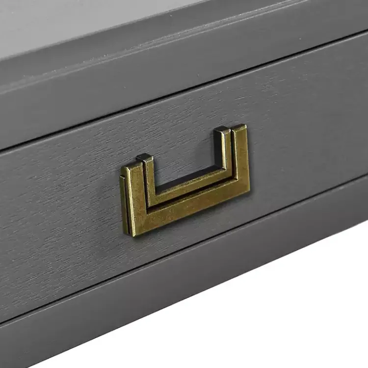 Kirklands Home Wood 2-Drawer Layla Console Table Gray Hot