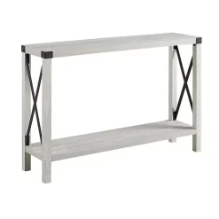Kirklands Home Wood Farmhouse Console Table Gray New
