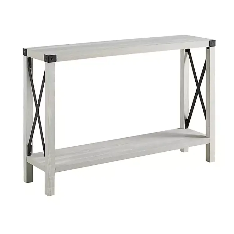 Kirklands Home Wood Farmhouse Console Table Gray New