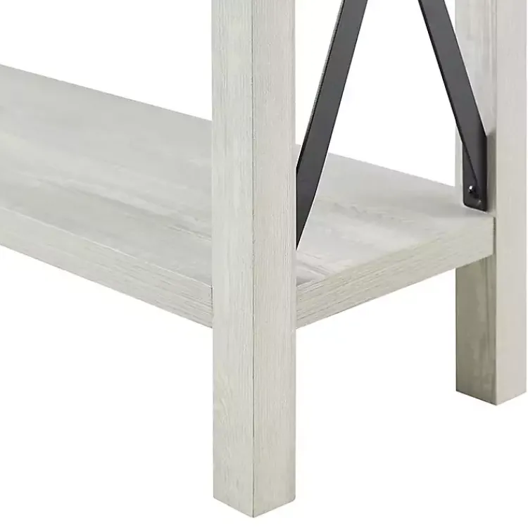 Kirklands Home Wood Farmhouse Console Table Gray New