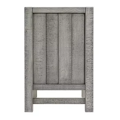 Kirklands Home Wood Open Shelf Nightstand Gray Hot