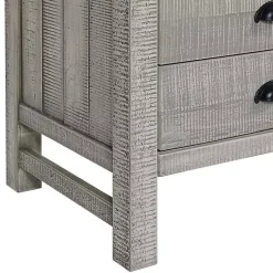 Kirklands Home Wood Open Shelf Nightstand Gray Hot