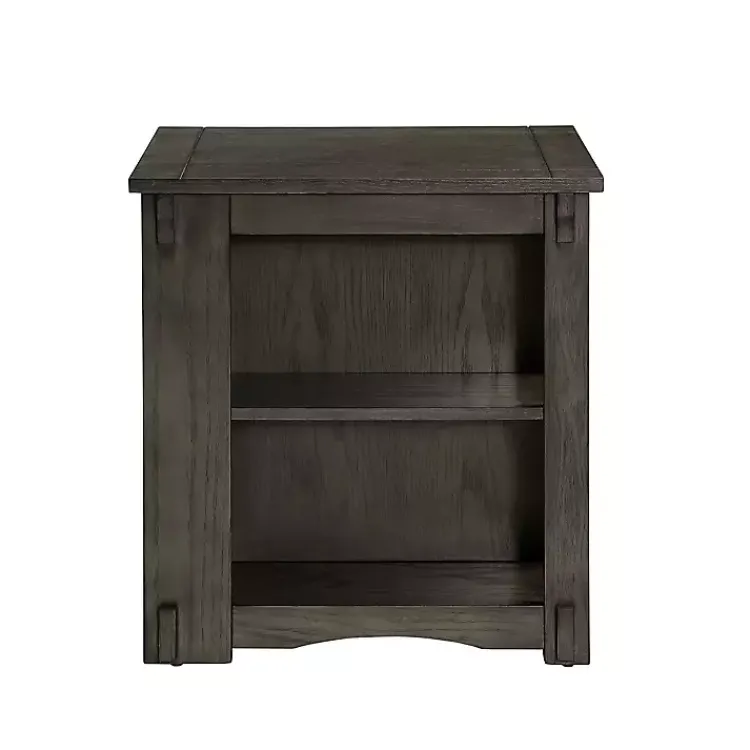 Kirklands Home Wood Parnell Storage Accent Table Gray Sale