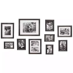 Kirklands Home Wood 10-pc. Gallery Wall Picture Frame Set Gray Clearance