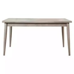 Kirklands Home Wood Porter Modern Dining Table Gray Sale