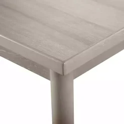 Kirklands Home Wood Porter Modern Dining Table Gray Sale