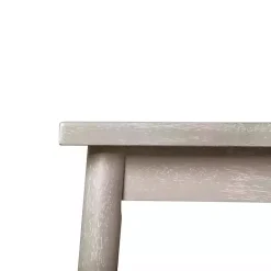 Kirklands Home Wood Porter Modern Dining Table Gray Sale