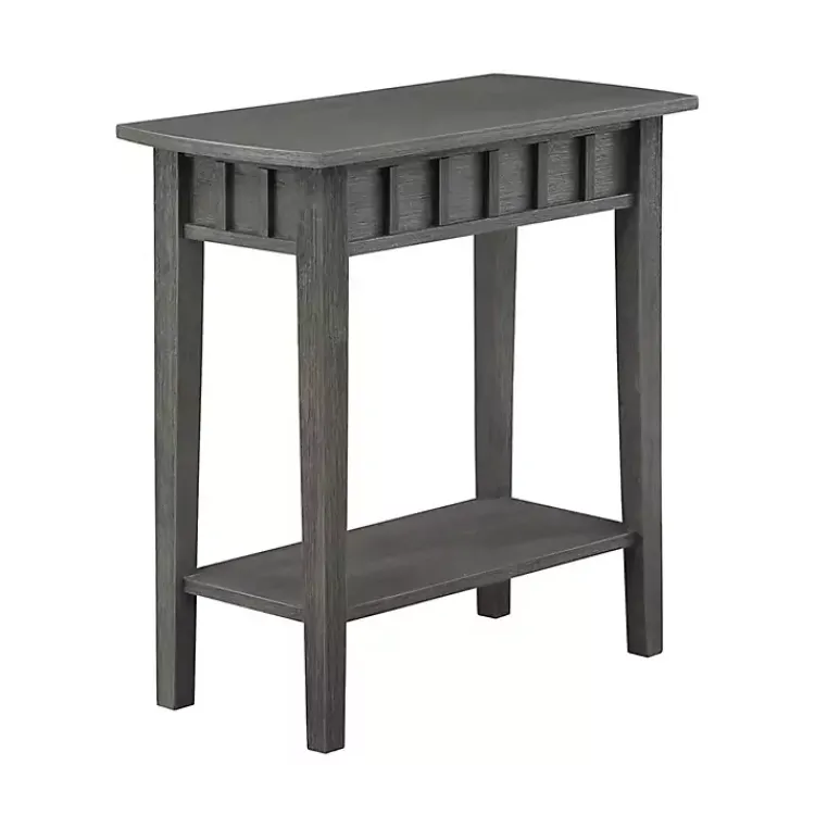 Kirklands Home Wood Slat Accent Table Gray Discount