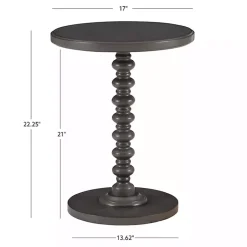 Kirklands Home Wood Spindle Side Table Gray Sale